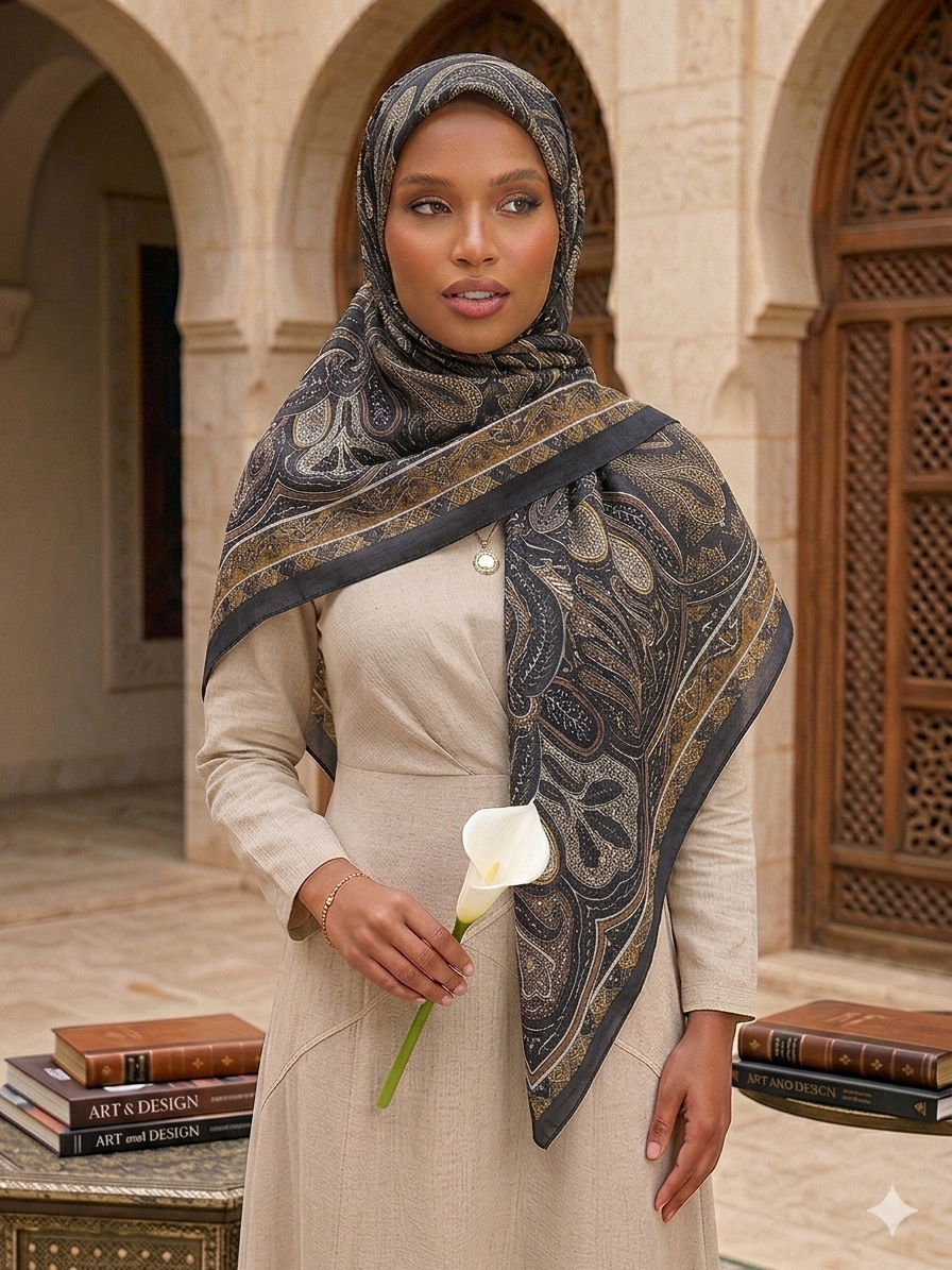 Coffret Fête des Mères — Foulard Paisley + Parfum La Charmante Éclatant