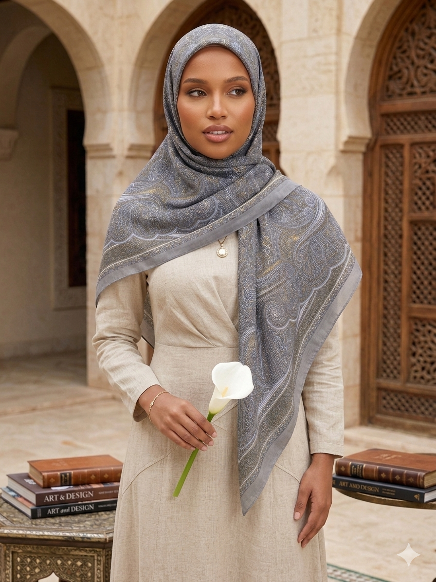 Coffret Fête des Mères — Foulard Paisley + Parfum La Charmante Éclatant