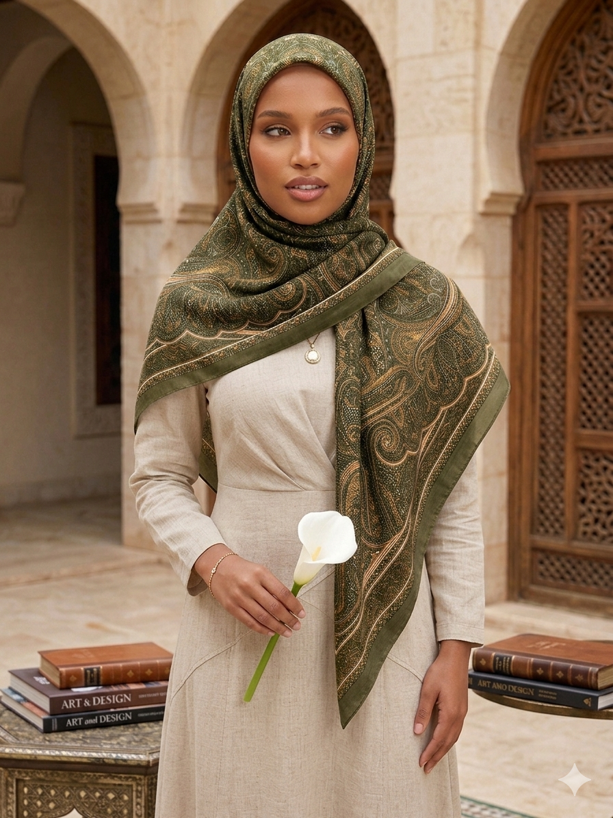 Coffret Fête des Mères — Foulard Paisley + Parfum La Charmante Éclatant