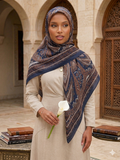 Foulard Hijab Paisley Oriental — Collection Al Andalus
