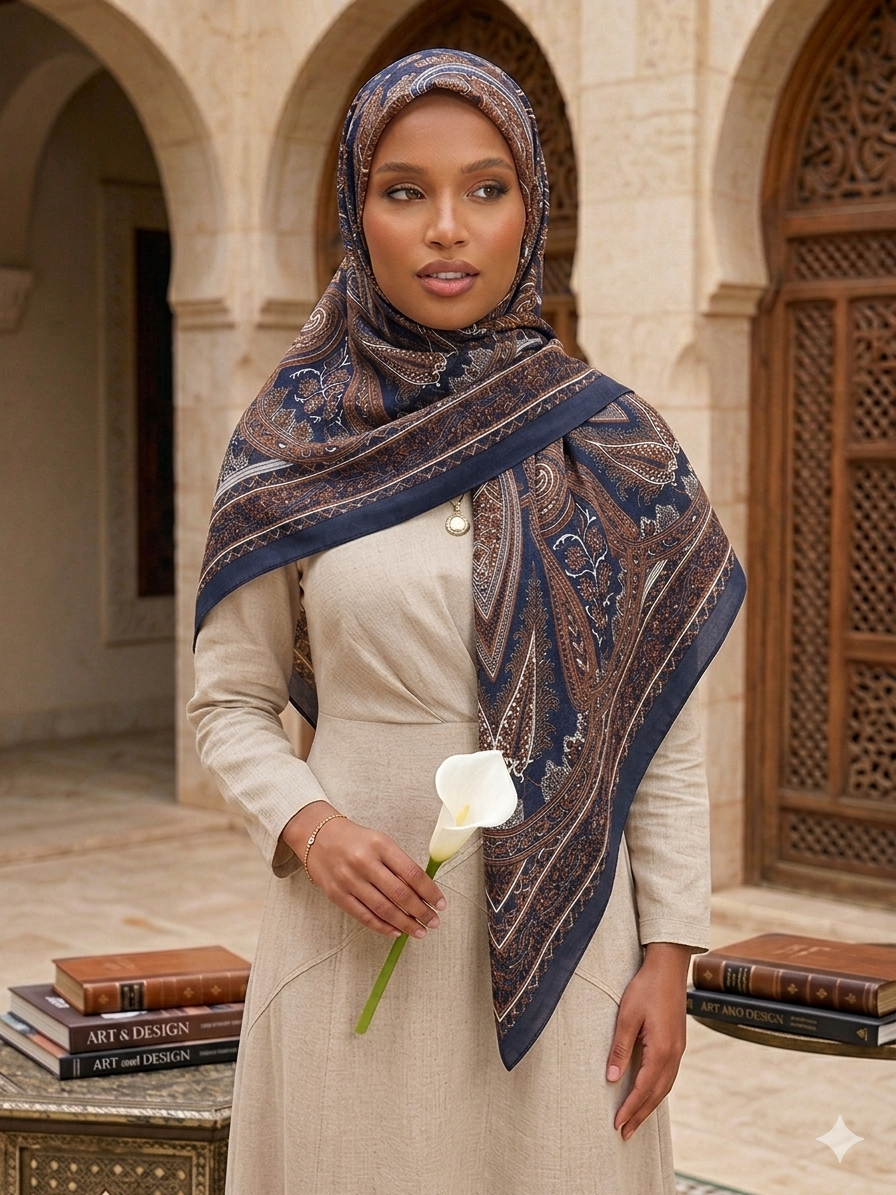 Coffret Fête des Mères — Foulard Paisley + Parfum La Charmante Éclatant
